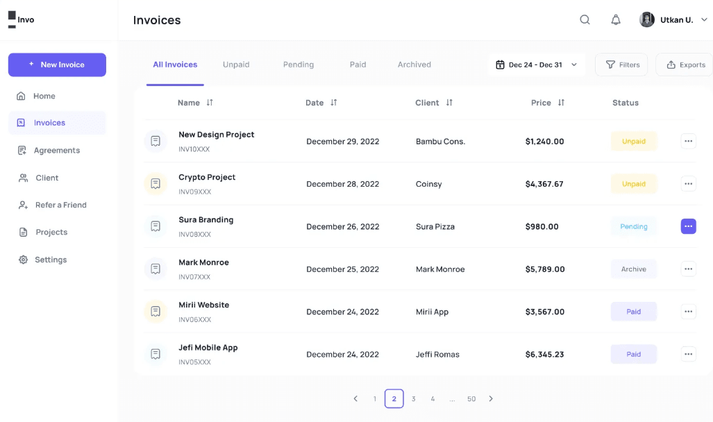 Invoicing & Billing Portal